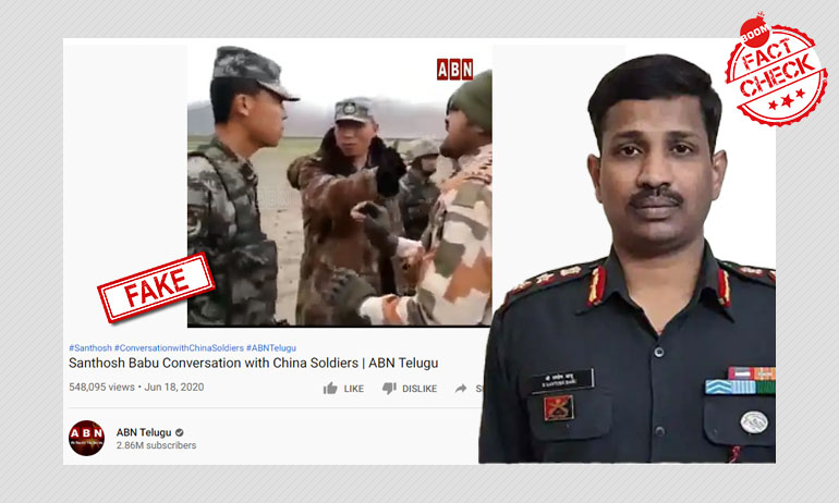 ABN circulating Col. Santosh Babu’s fake videos,pics?