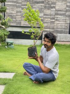 Vijay takes Green India Challange from Mahesh