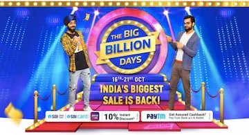 Most awaited ‘Big Billion Days” sale by flipkart starts from Oct 16-21