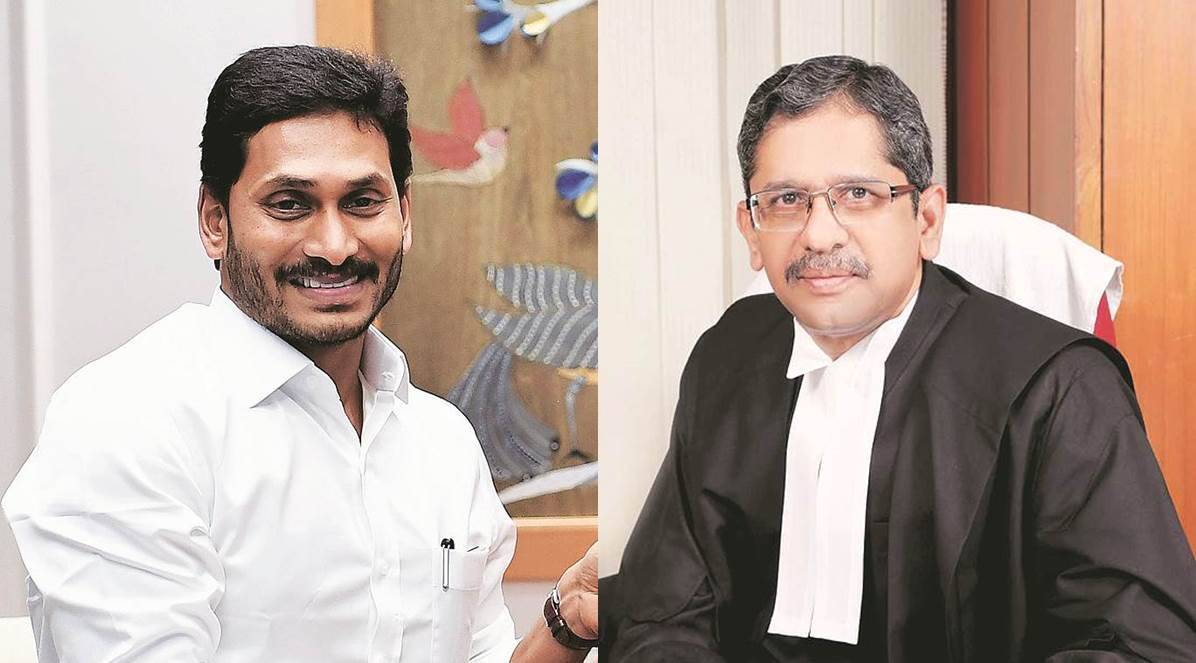 Andhra CM Jagan complains to CJI, accuses SC judge Ramana of bias
