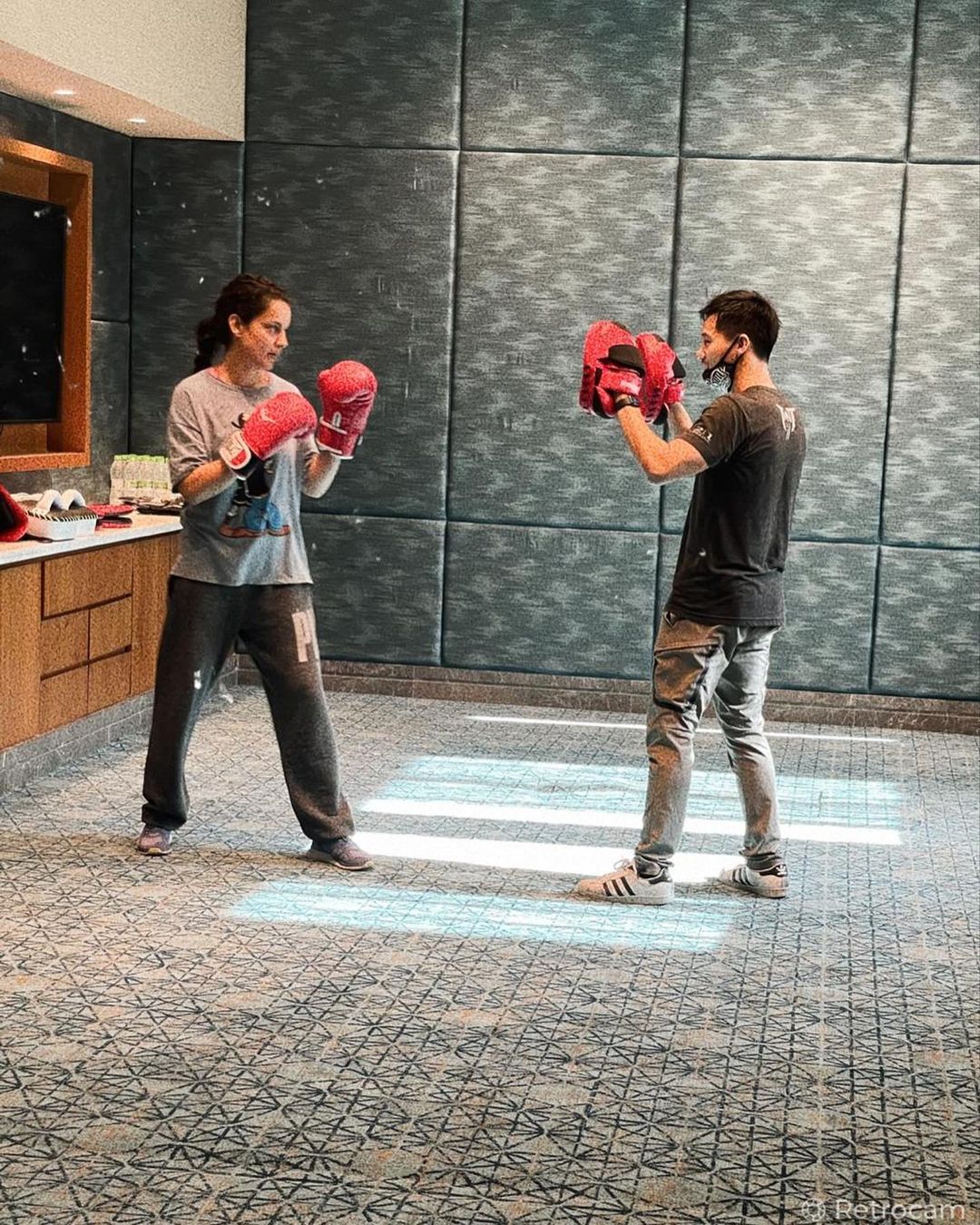 Kangana practises with action master for Dhaakad