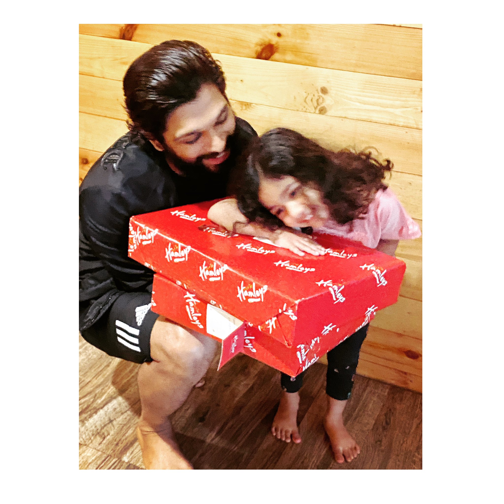 Pushpa aka Allu Arjun celebrates daughter’s birthday