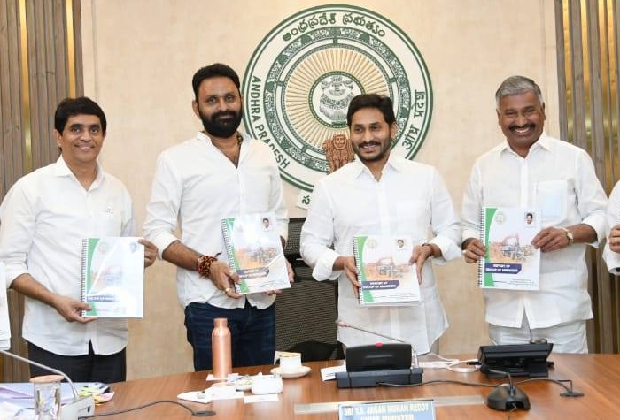 Cabinet Sub-Committee submitting reporting to YS Jagan on the Sand Policy