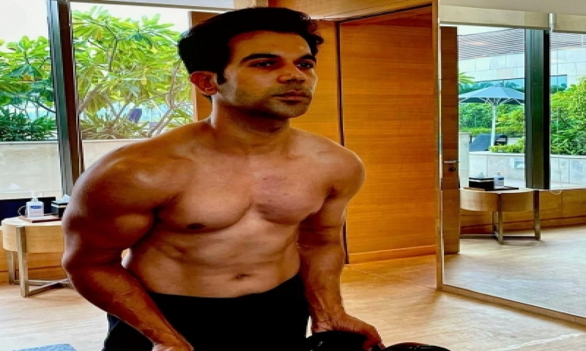 Rajkummar Rao posts pic of his all-new muscular look for ‘Badhaai Do’