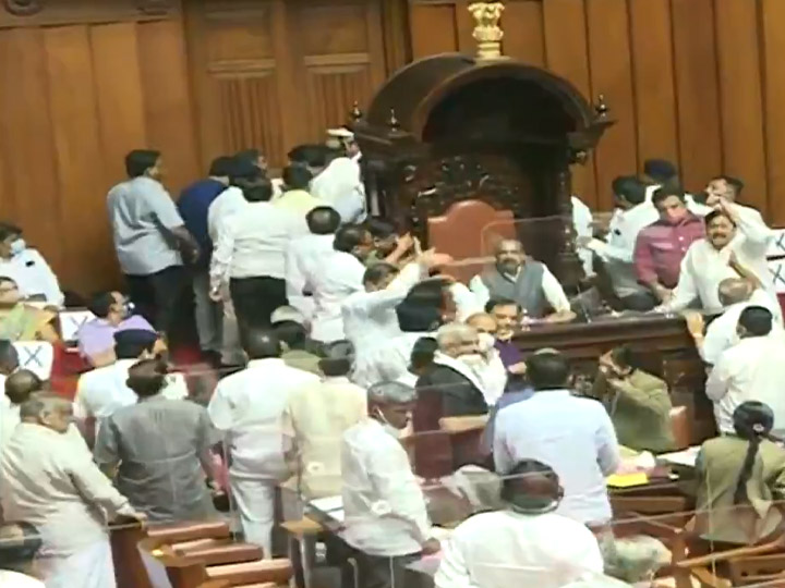 Ruckus in Karnataka Legislative Council