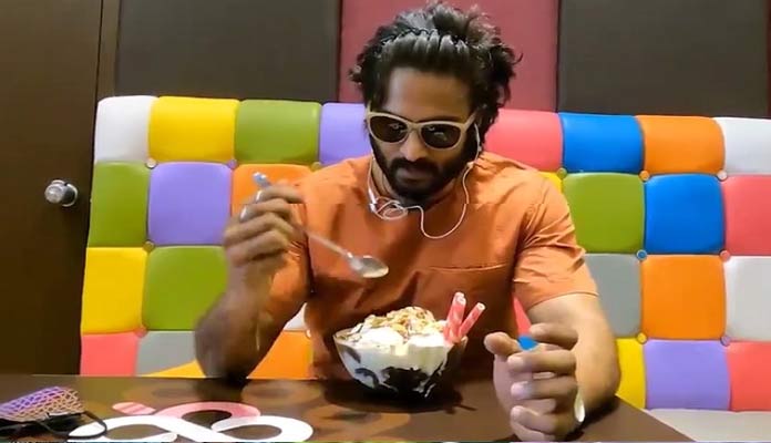 Sudheer Babu gorges on over 8K calories ice-cream!