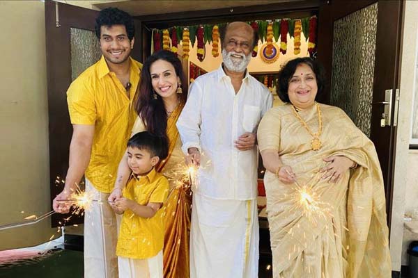 Rajinikanth turns grandfather again