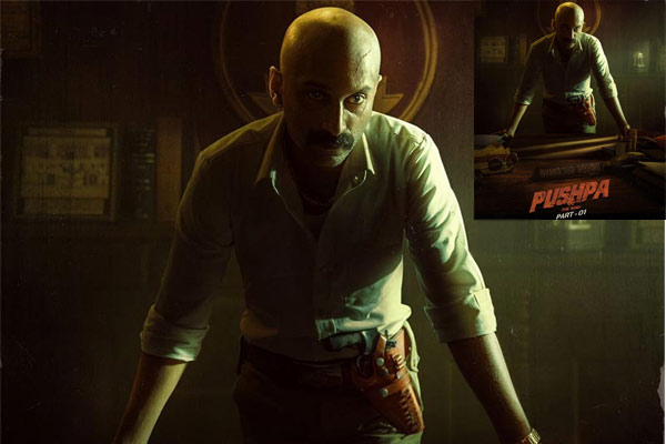 Fahadh scares with his menacing look from Pushpa