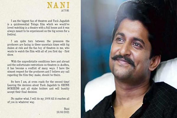 Nani leaves it to his producers