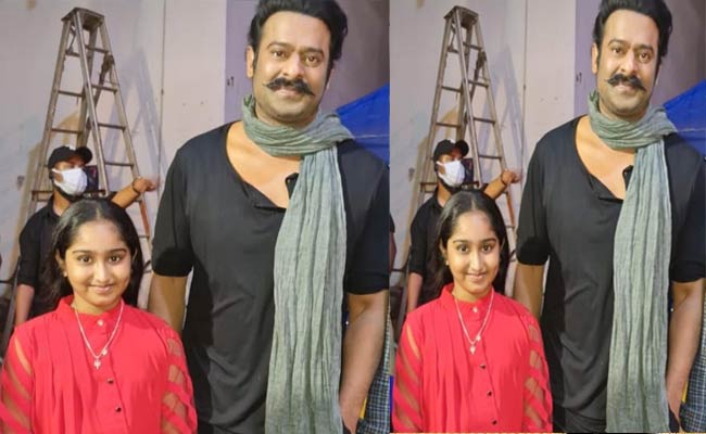 Prabhas Delights Little Girl On Diwali