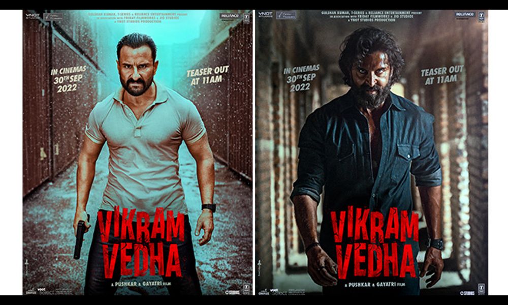 Hrithik Roshan & Saif Ali Khan starrer Vikram Vedha’s teaser released