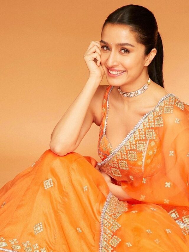 Shraddha Kapoor Adorable Looks in Orange Outfit