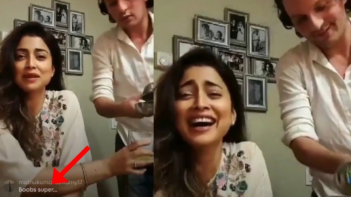 Shriya’s Husband Reacts To Netizen’s Comment On Her Body Parts