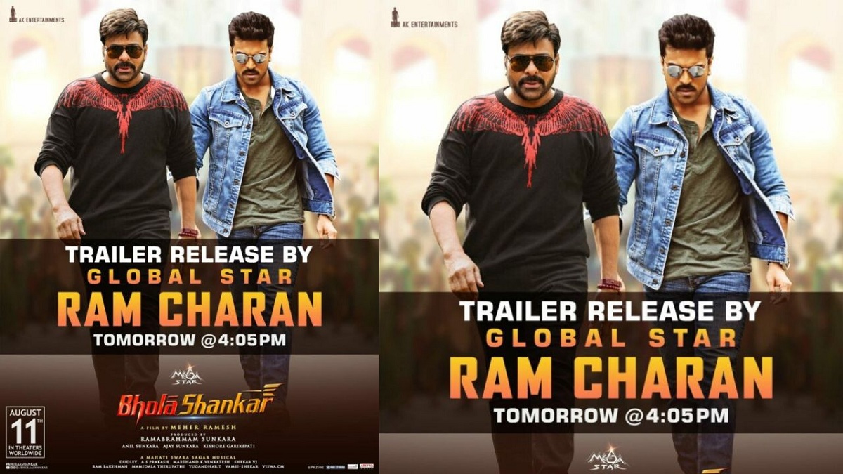 Ram Charan To Launch The Trailer Of Bholaa Shankar Tomorrow