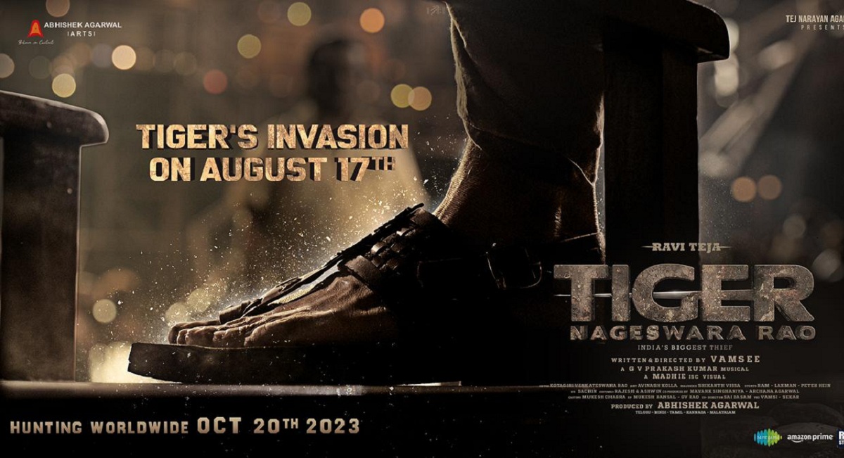 Ravi Teja, Tiger Nageswara Rao Teaser (Tiger’s Invasion) On August 17th