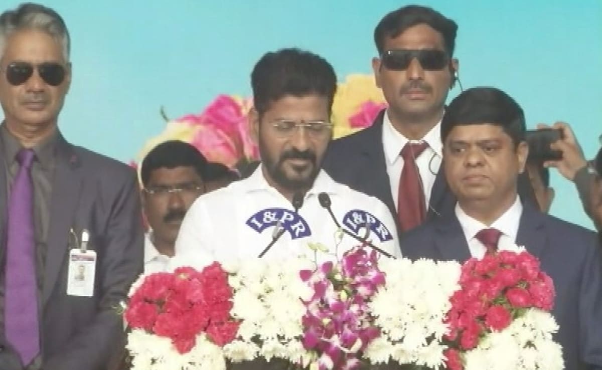 Cheers And Applause As Revanth Reddy Takes Oath