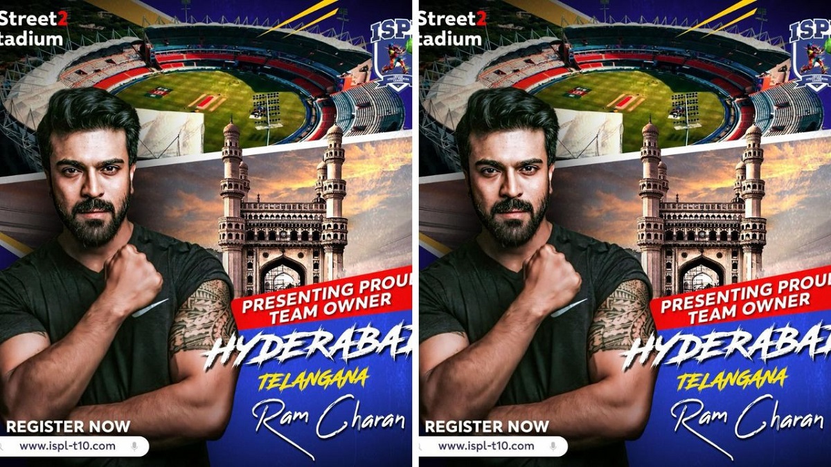 Ram Charan The Proud Owner Of Hyderabad Team In Indian Street Premier League