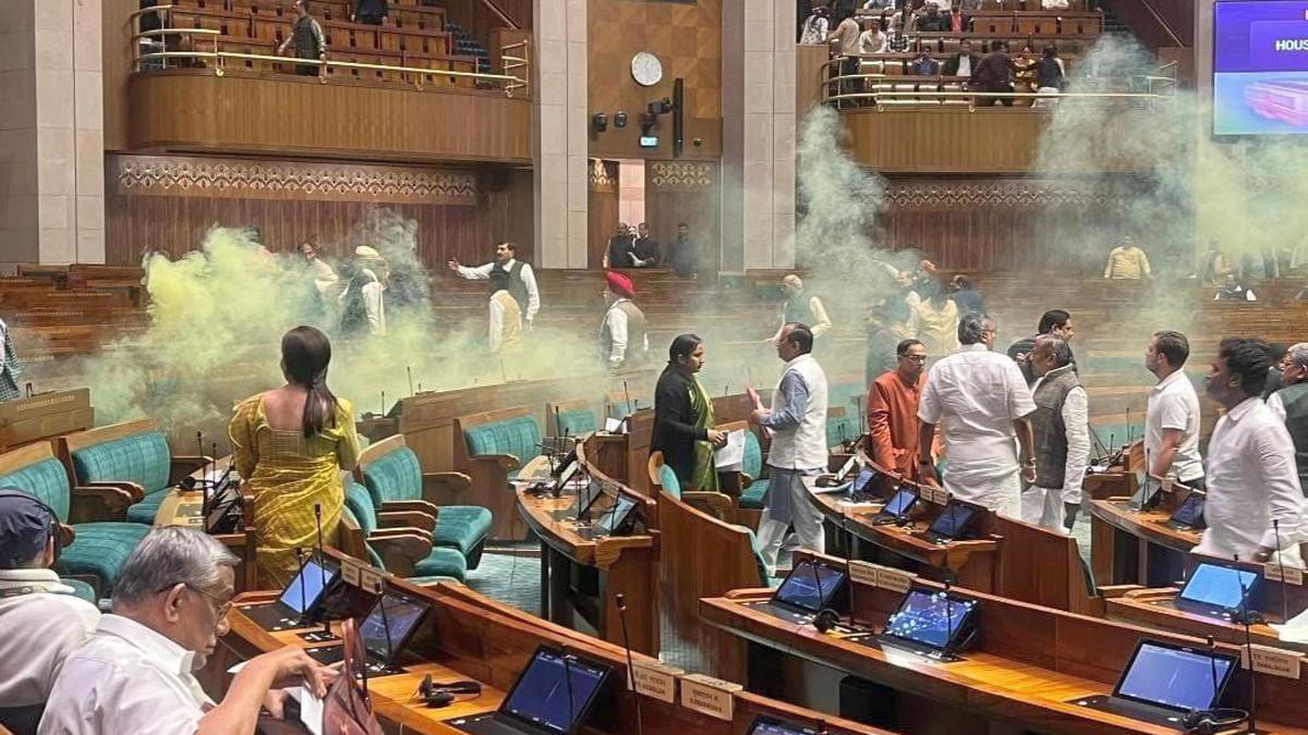 Shocking: Yellow Smoke Scare In Lok Sabha