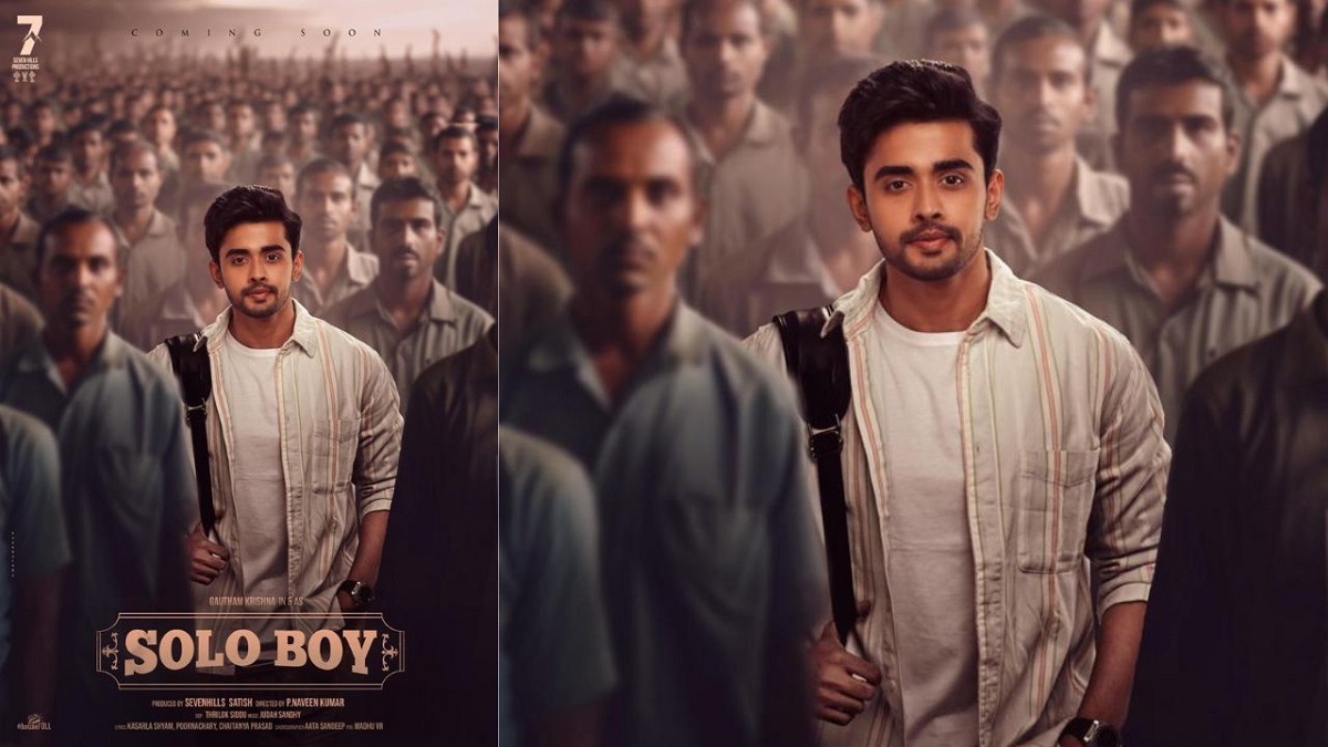 Gautam Krishna “Solo Boy” First Look Poster Release