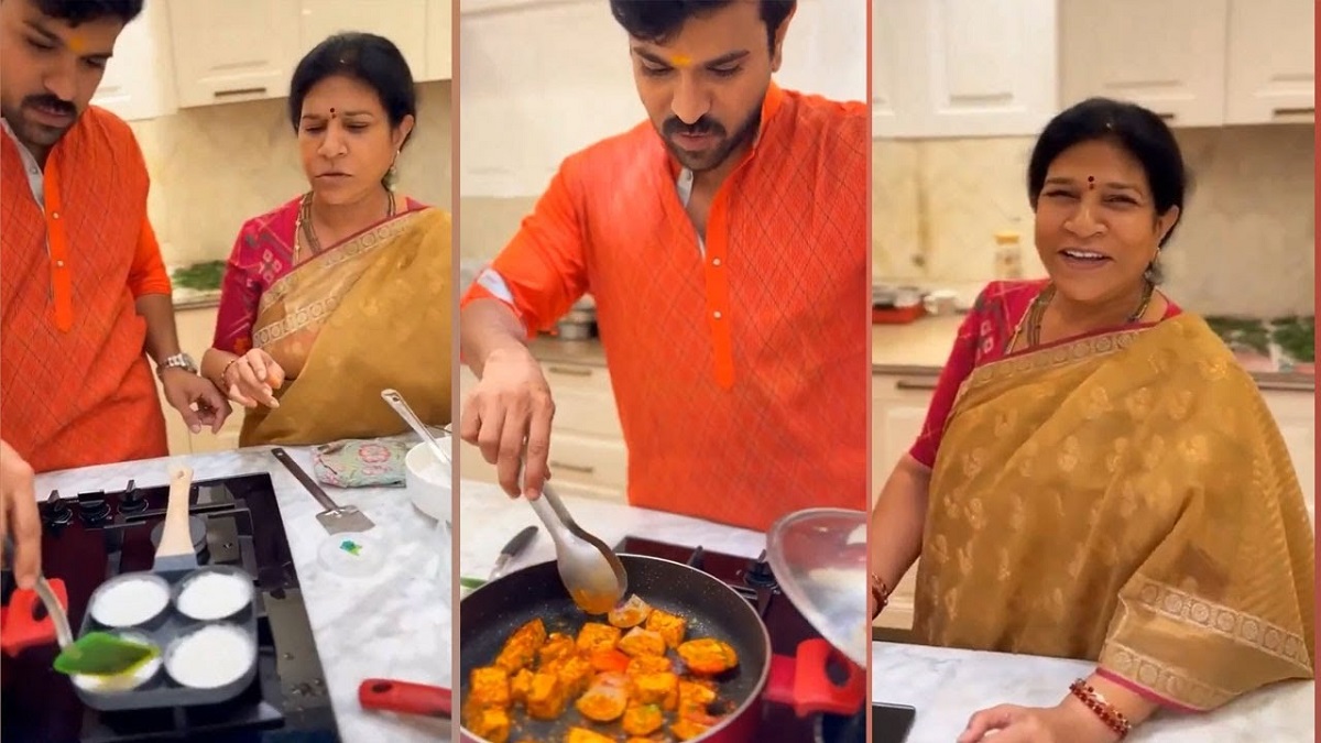 Ram Charan Cooks Specials For His Mom Surekha On Women’s Day