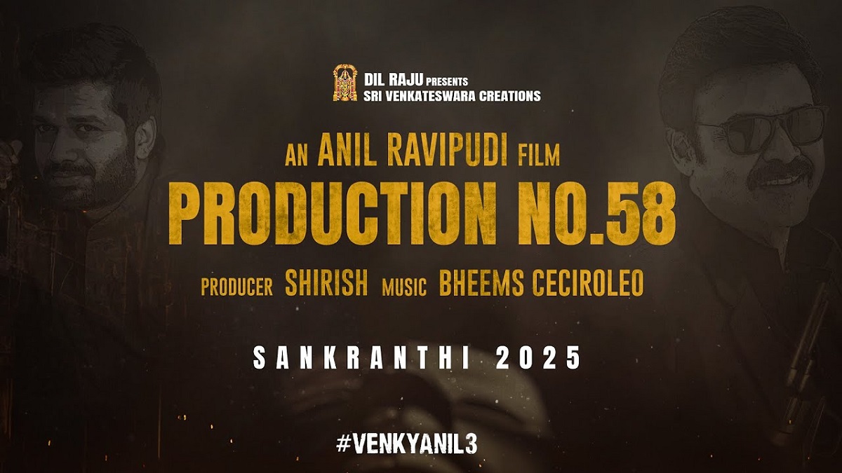 Victory Venkatesh, Sri Venkateswara Creations Production No 58 Announced